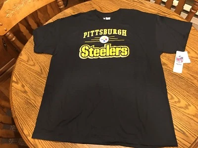 Camiseta para hombre NFL Pittsburgh Steelers manga corta negra con logotipo talla XL - NUEVA CON ETIQUETAS Foto 1 de 4