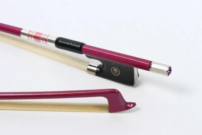 1X 4/4 Violin Bow Carbon Fiber Straight balance AAA Horsetail Ebony Frog#CC5 - Image 1 of 4