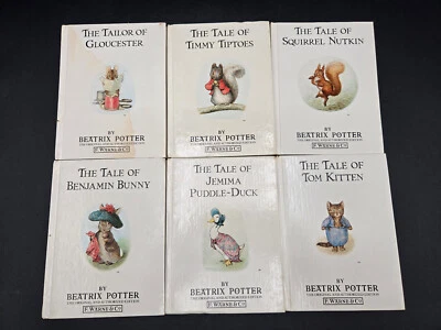 Peter Rabbit Books Lot of 6 Beatrix Potter Hardcover Warne Childrens Classic - Image 1 of 4