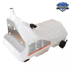 Pressurized Coolant Reservoir Tank W/Cap & Sensor For Peterbilt 386 389 Kenworth - Foto 1 di 8