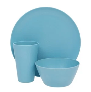 Recycled Eco Picnic Set For One - Blue - Camping Colour Party - Picture 1 of 3