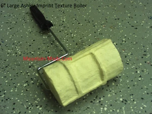 6" Large Ashler Brick Concrete cement Landscape Curbing texture Imprint Roller - Picture 1 of 8