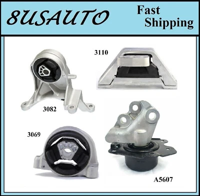 4 piezas montaje de motor y transmisión apto para Chevy Equinox/Pontiac Torrent 2007-2009 3,4 L - automático Foto 1 de 4