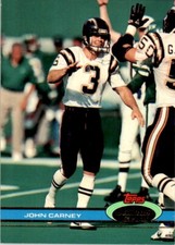 1991 Stadium Club John Carney . San Diego Chargers #470