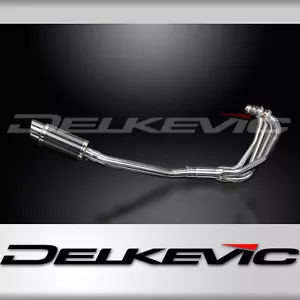 Suzuki GSX600F Katana 600 1997-2006 Full Exhaust 4-1 8" Round Carbon Muffler - Bild 1 von 5