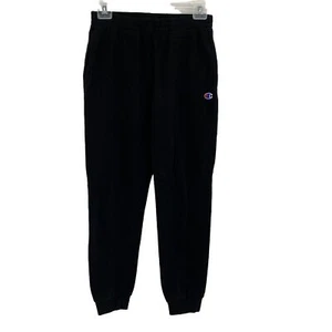 Champion Unisex Kids Black Elastic Waist Authentic Athletic Sweatpants Sz Large - Picture 1 of 8