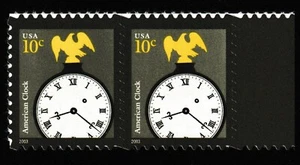 US Scott #3757 2003 10c AMERICAN CLOCK Horizontal Pair, 2 stamps, Mint NH - Picture 1 of 1