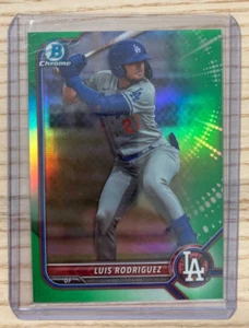 Luis Rodriguez 2022 Bowman Chrome Green Refractor /99 Dodgers - Bild 1 von 2