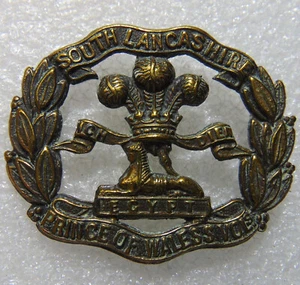 Insignia gorra voluntaria príncipe de Gales de South Lancashire - Imagen 1 de 2