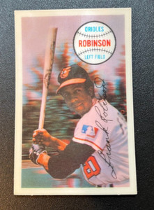 1970 Kellogg's #15 Frank Robinson NM (no cracking) Baltimore Orioles HOF NICE!