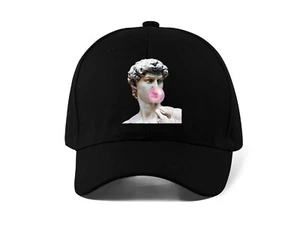 Vaporwave Bubble Gum Statue DTF Printed Logo Baseball Cap Dad Mütze Unisex Trendy - Bild 1 von 4