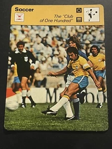 ROBERT RIVELINO The Club Of One Hundred Soccer 1978 SPORTSCASTER CARD #35-05A - Picture 1 of 2