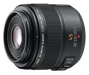 Panasonic Leica DG Macro-Elmarit 45mm f/2.8 ASPH. MEGA O.I.S. lens Black EMS - Picture 1 of 3