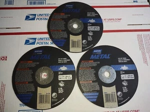 3pc Norton 89097 Aluminum Oxide Metal Cut Off Wheel 7" x ⅛" x DM-⅝" Circular Saw - Picture 1 of 8