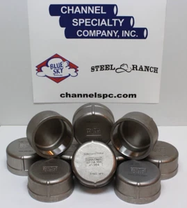 4" Stainless Steel Cap Threaded 304 150#: Lot of 10! - Picture 1 of 4