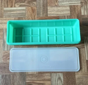 Vintage Tupperware Celery Keeper Crisper Jadeite Green w/ Sheer Lid #892 - Picture 1 of 9