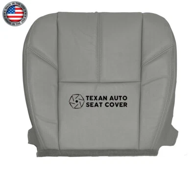2010 2011 2012 GMC Sierra 1500 SLT/SLE Driver Bottom Leatherette Seat Cover Gray - Image 1 of 4