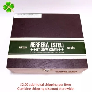 Caja de cigarros de madera vacía Herrera Esteli Toro Especial Norteno 8,5" x 7" x 2,75" - Imagen 1 de 10