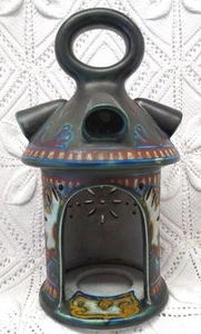 GOUDA HOLLAND RONDO PATTERN EARLY 20TH CENTURY CANDLE LAMP LANTERN - Picture 1 of 8