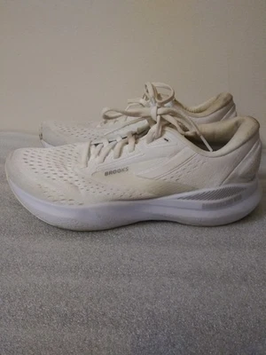 Brooks Womens Adrenaline GTS 24 1204261B148 White Running Shoes Sneaker Size 9.5 - Image 1 of 4