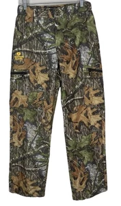 Mossy Oak Pants Mens 30x32 Camo Obsession Hunting Zip Cargo Performance Elastic - Picture 1 of 8