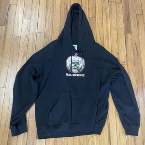 Halloween II Hoodie Mens Large Michael Myers Horror Movie Graphic Pullover Sweat - Picture 1 of 7