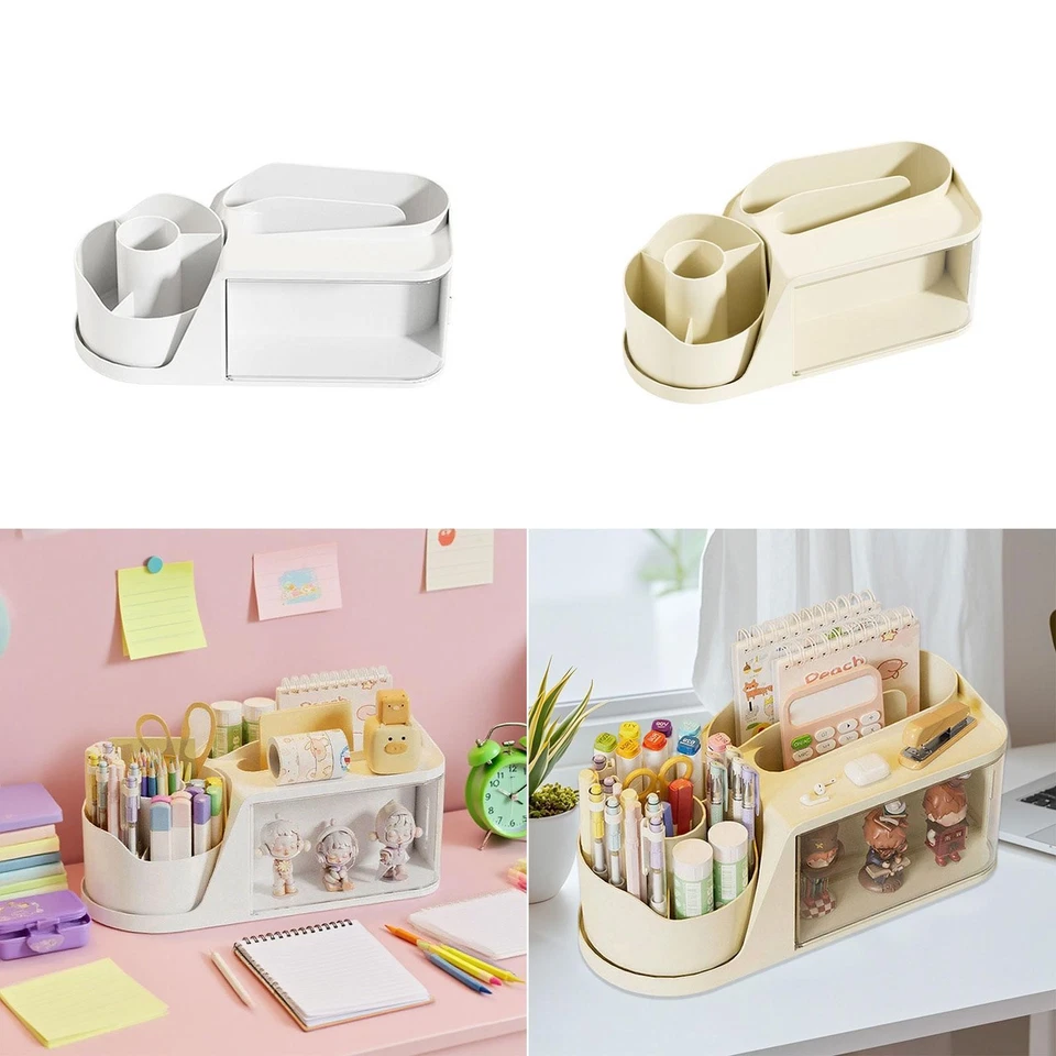 Desk Organizer Large Pencil Pen Holder for Dorm Store Letters File Farmhouse - Image 1 of 1