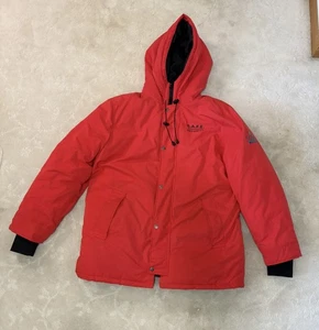 Official Licensed Super Bowl LII 2018 Security Puffer Down Jacket Red Mens XL - Picture 1 of 13