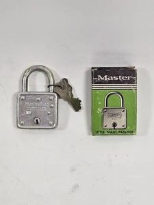 Vintage Master Lock Vorhängeschloss Little Giant #66 Nr. 66 - NEU Neu in OVP NOS - Bild 1 von 5