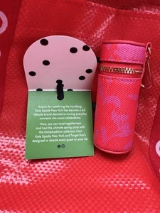 Portachiavi ciondolo borsa rossetto rosa classico Kate Spade x Target rosso e rosa - Foto 1 di 2