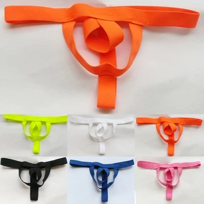 Hombres Sexy Tanga Alta Elasticidad Frente Abierto Transpirable Ropa Interior Calzoncillos Tanga Foto 1 de 3