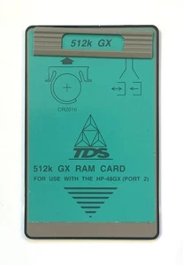 TDS 512k GX RAM Card For HP 48GX RPN Surveying Calculator 512kb New Battery - Picture 1 of 2
