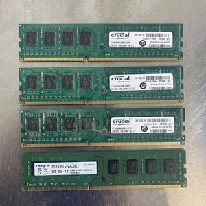 32 Go RAM 4 x 8 Go clés modules DDR3 1600 Udimm PC mémoire ordinateur - Photo 1/2