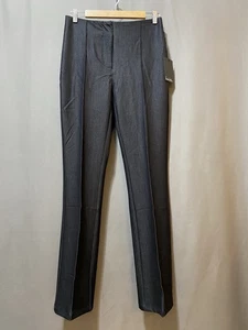 NWT Nicole Miller Women Zipper Mid-Rise Pintuck Stretch Bootcut Pants SZ 4 Black - Picture 1 of 13