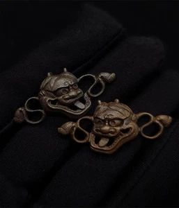 Menuki tipo giapponese per maschera wakziashi e tanto hannya modello Y108 - Foto 1 di 8