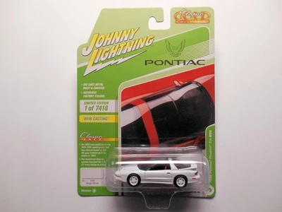 Pontiac Firebird 1996 clásico blanco transmisión AM WS6 COCHE FUNDIDO A PRESIÓN JOHNNY LIGHTNING Foto 1 de 3