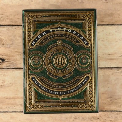 High Victorian Theory 11 Green Gold Sealed Premium Playing Cards New Made in USA - Image 1 of 4