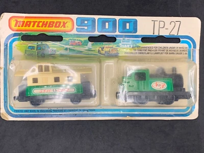 MATCHBOX 900 TP-27-A1 Steam Loco & Passenger Car Sealed on Card - Image 1 of 4