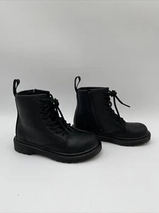 Dr. Martens Kid's Collection 1460 Serena Mono Boots Black Size 12 - Picture 1 of 5