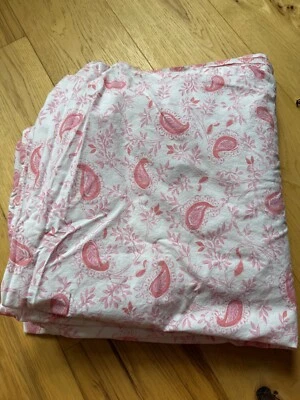 Pottery Barn Kids Vintage Pink Paisley Twin Duvet Cover Reversible - Image 1 of 4