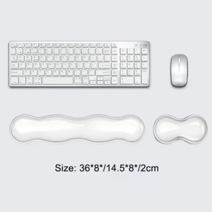 Keyboard Rest Anti Slip Transparent Desktop Office Game Console Mouse Wrist Rest - Afbeelding 1 van 18
