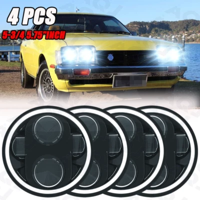 4pcs 5.75"inch 5 3/4 Round LED Headlights upgrade Fit Toyota Celica 1972-1979 Foto 1 de 4