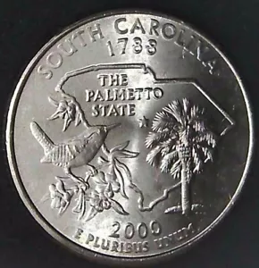 2000-P 25C State Quarter South Carolina BU CN CLAD (I choose) uo - Picture 1 of 2