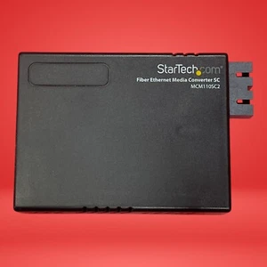 StarTech MCM110SC2 10/100 Fast Ethernet Fiber SC to RJ45 Media Converter - Picture 1 of 6