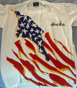 Vintage 1994 World Cup Team USA FIFA Single Imprint Graphic T-Shirt Men's Medium - Picture 1 of 6