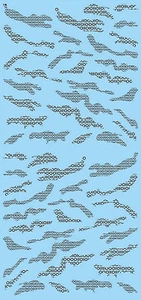 Camuflaje militar coches camuflaje binario código negro black 1:43 calcomanía calcomanía - Imagen 1 de 1