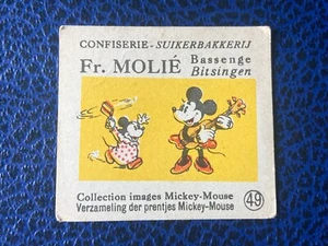 RARE Image Confiserie Molié N° 49 Mickey Mouse Walt Disney 1930 - Picture 1 of 2