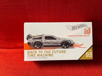 BACK TO THE FUTURE TIME MACHINE LIMITED RUN COLLECTIBLE ID Hot Wheels 1/64 - Immagine 1 di 2