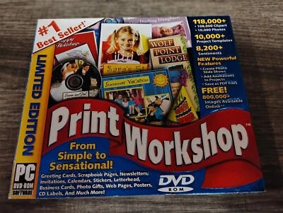 Print Workshop 2006 Limited Edition PC DVD-ROM ValuSoft Hemera Windows 98/2000XP - Image 1 of 4