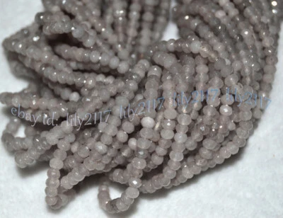 2 x 4 мм натуральный ограненный многоцветный драгоценный камень Rondelle абакус россыпью 15 дюймов - Изображение 1 из 3